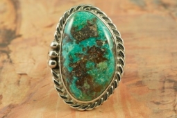Genuine Candelaria Turquoise Sterling Silver Ring